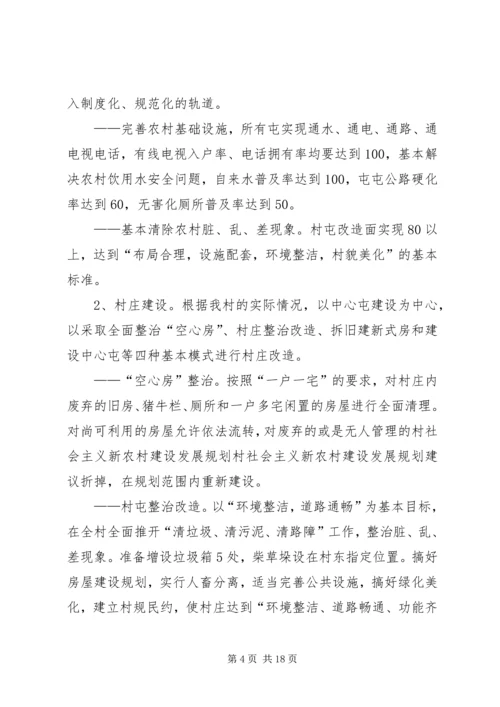 村社会主义新农村建设发展规划 (7).docx