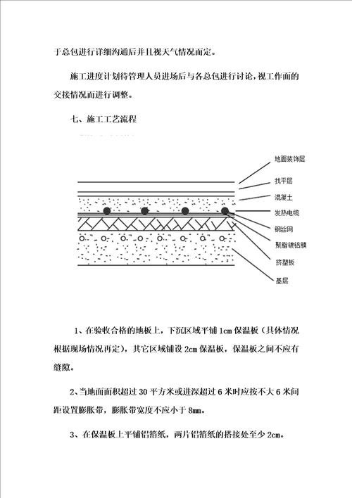 电采暖电力配套及施工方案