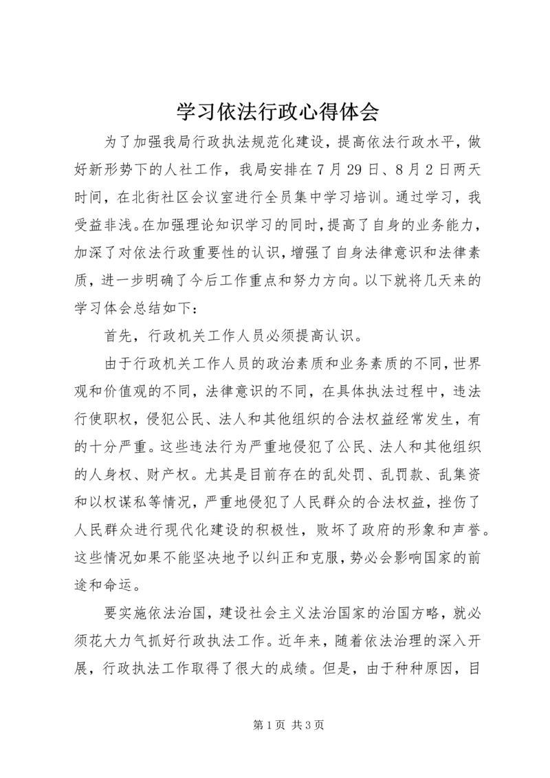 学习依法行政心得体会.docx