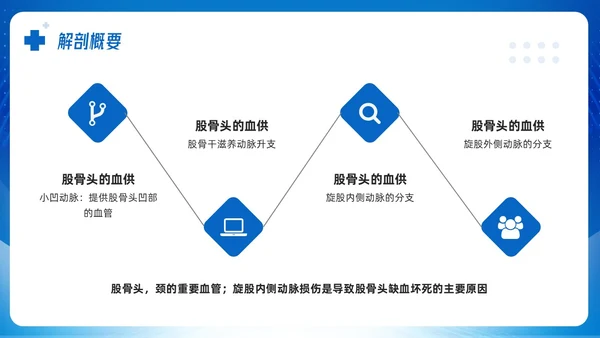 蓝色简约股骨颈骨折课件PPT模板宣传PPT动态PPT