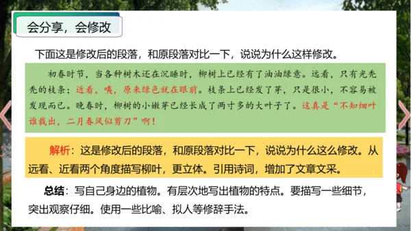 统编版三年级语文下册单元作文能力提升第一单元+习作：我的植物朋友（教学课件）