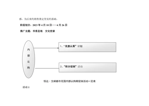 河南恒达文峰城市花园促销方案.docx