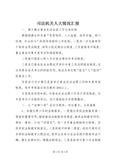 司法机关人大情况汇报.docx