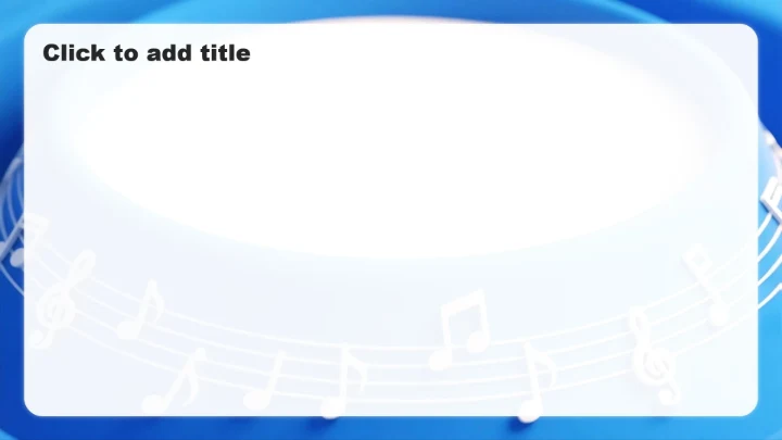 蓝色渐变简约风音乐课件教学设计公开课PPT主题模板