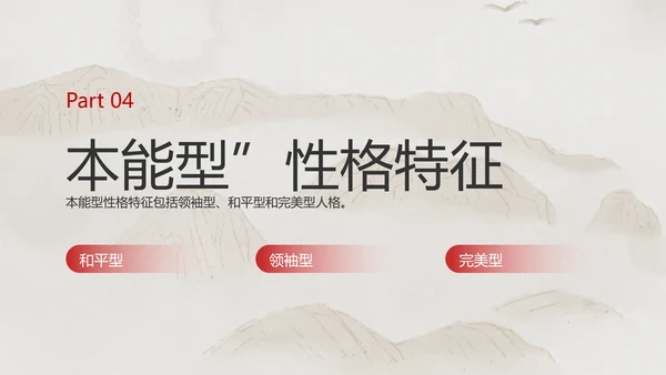 米色中国风企业员工心理洞察培训