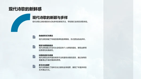 诗词教学解析PPT模板