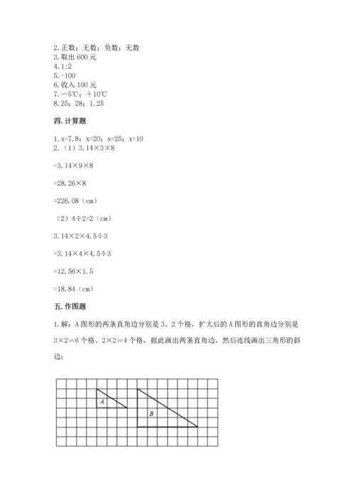 人教版六年级下册数学期末测试卷附答案（模拟题）.docx