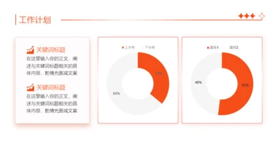 橙红阴影3项并列图示工作总结