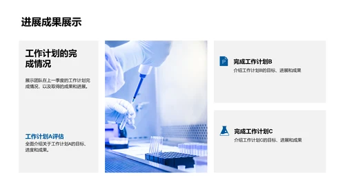 化学部门季度汇报PPT模板