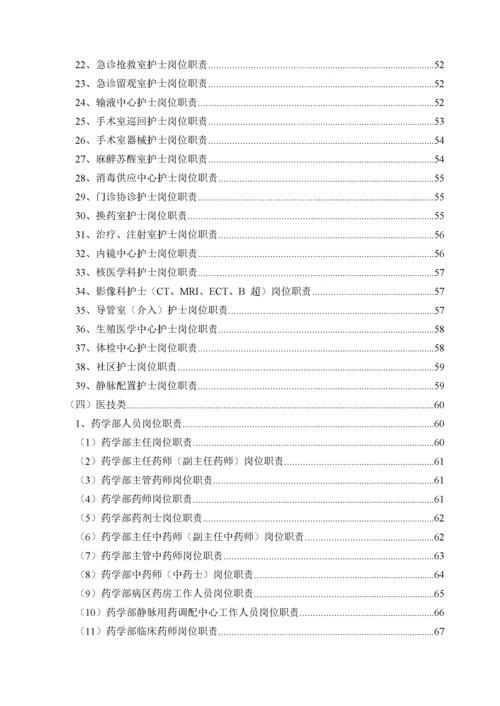 等级医院评审__职能科室工作职责与人员岗位职责汇编.docx