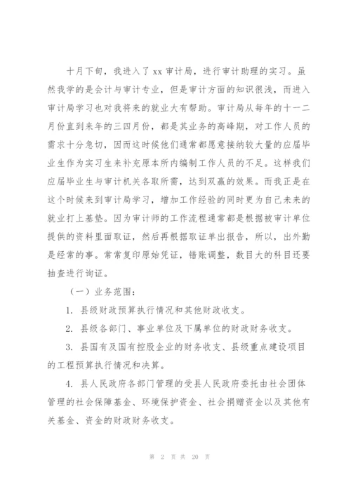 有关审计局实习报告4篇.docx