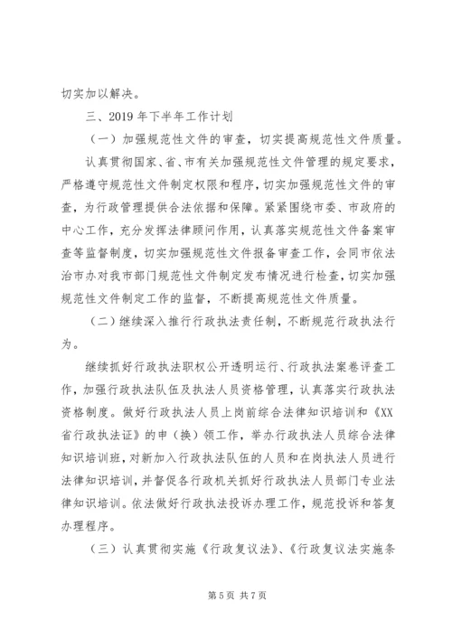 市法制局XX年上半年工作总结和XX年下半年工作计划 (2).docx