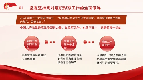 党员思想教育牢牢掌握党对意识形态工作领导权专题党课PPT