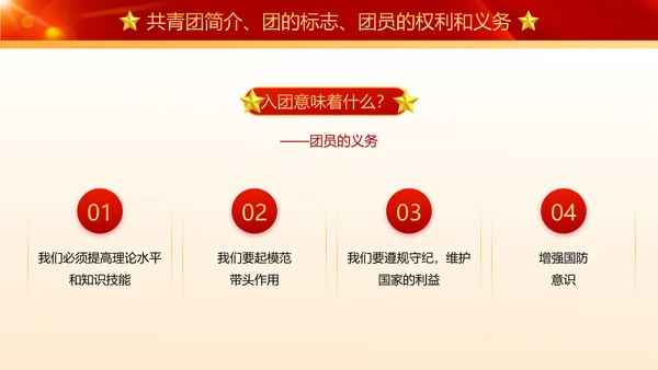 青春献祖国党政风五四青年节入团演讲PPT模板