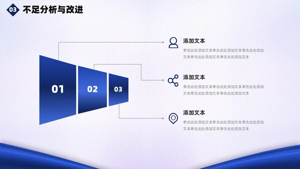 蓝白绸带简约风警察公安工作汇报总结PPT模板工作总结
