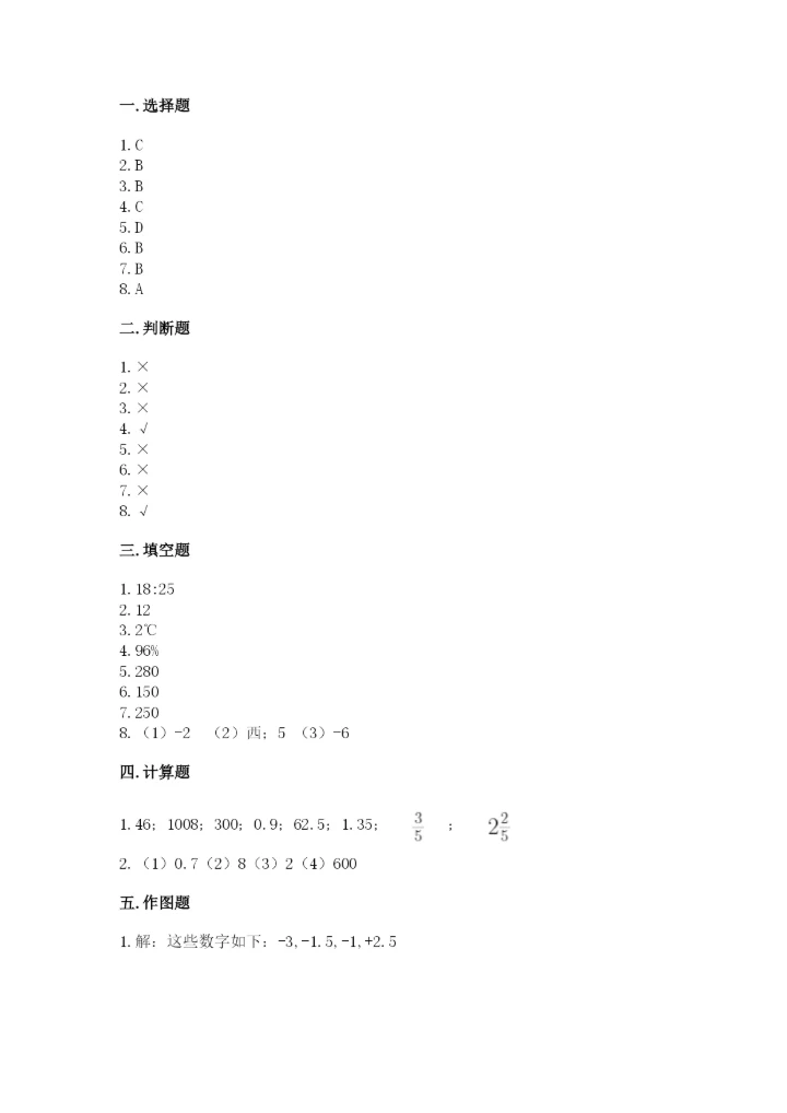 北京版六年级下册期末真题卷及完整答案（网校专用）.docx