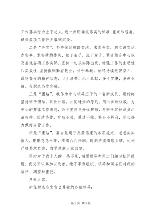 关于新任职表态发言.docx