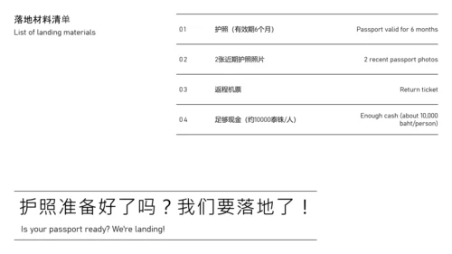 蓝粉色插画风泰国旅游攻略PPT模板