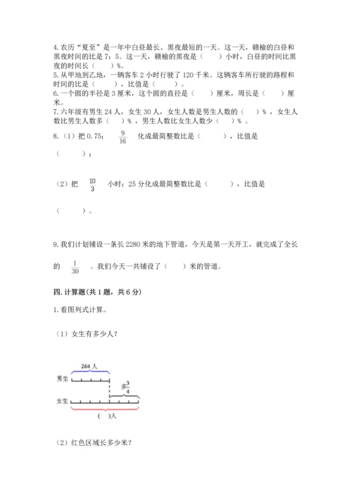 人教版六年级上册数学期末测试卷含答案（突破训练）.docx