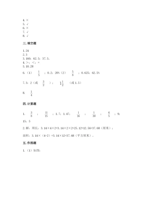 人教版六年级上册数学期末考试卷（完整版）word版.docx