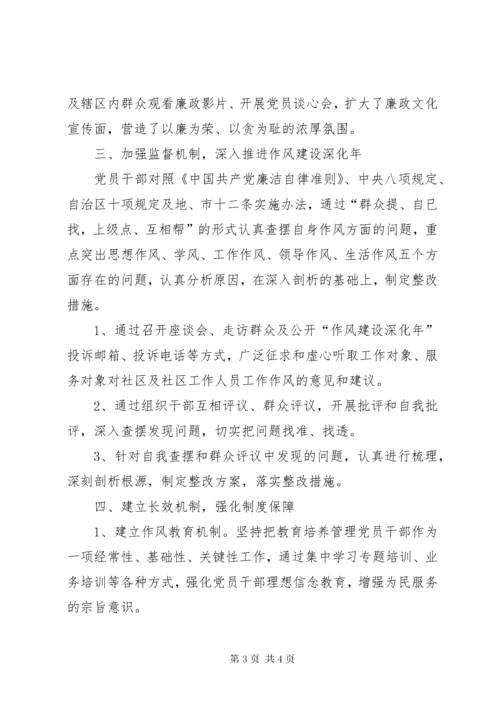 5社区某年党风廉政建设工作总结.docx