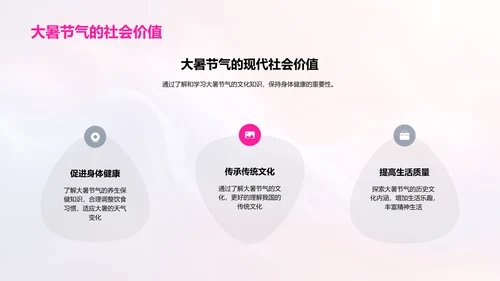 大暑节气文化讲座PPT模板