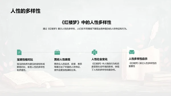 《红楼梦》人性冲突课程PPT模板