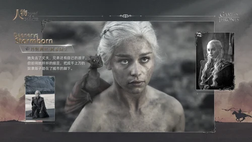 《权力的游戏》美剧主题通用PPT模板