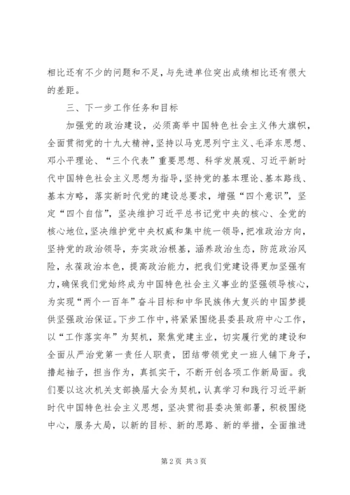 学习加强党的政治建设心得体会.docx