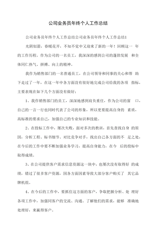 公司业务员年终个人工作总结.docx