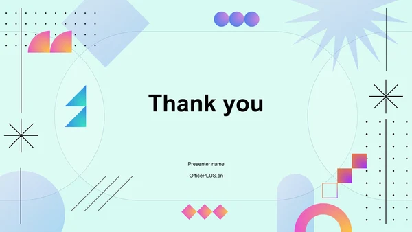 彩色现代风创意PPT主题