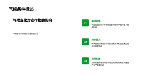 农作物月度汇报PPT模板