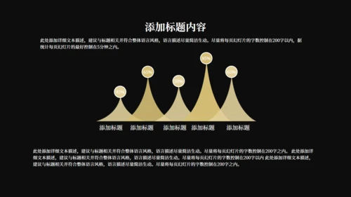 黑金奢华风公司企业宣传通用PPT模板