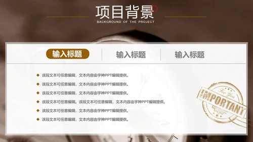 欧美大气商务艺术气息创意PPT模板