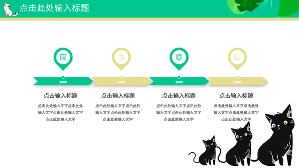 喵星人宠物主题通用PPT模板