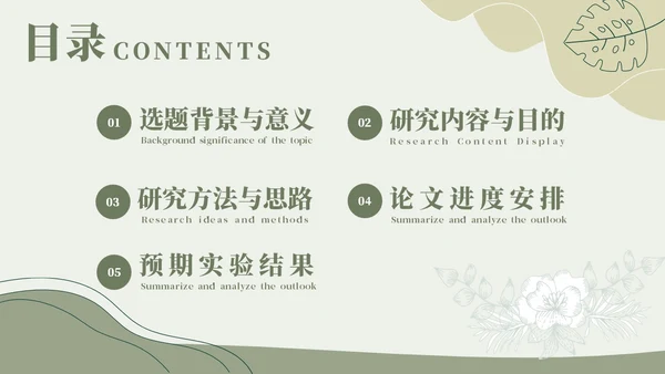 简约开题报告毕业答辩通用答辩答辩1