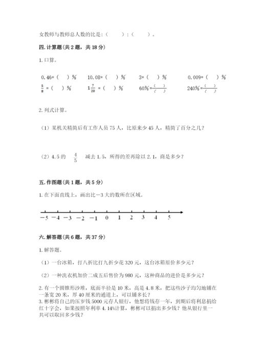 小学六年级下册数学期末卷附答案（实用）.docx