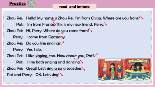 Unit 1 We have new friends.lesson3-4 课件(共26张PPT)