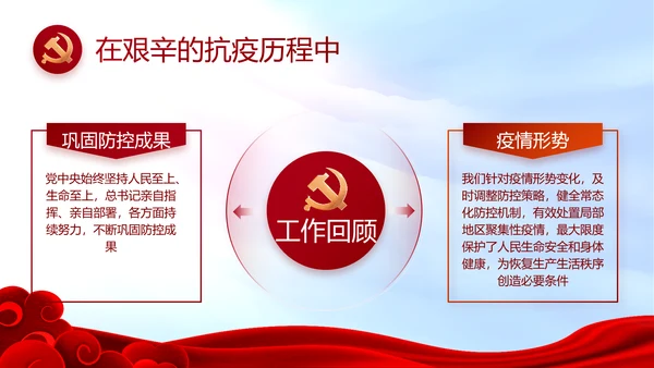 红色喜庆背景热烈欢迎上级领导莅临指导PPT
