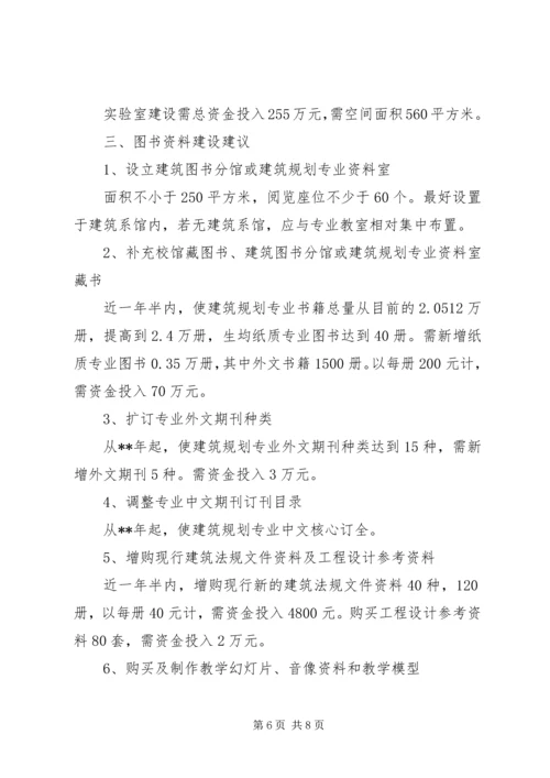 建筑与城市规划专业评估调研报告 (2).docx