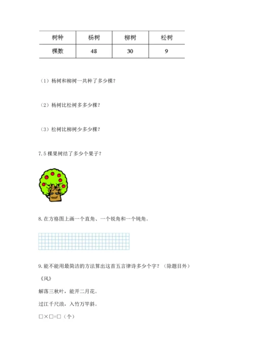 小学二年级上册数学应用题100道附参考答案【黄金题型】.docx