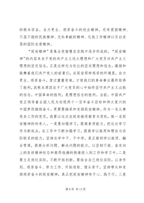 学习延安精神心得体会五篇 (2).docx