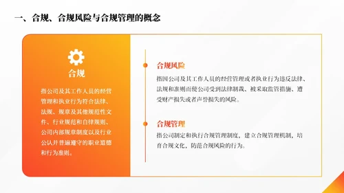 橙色简约商务合规管理个人企业培训PPT模板管理培训