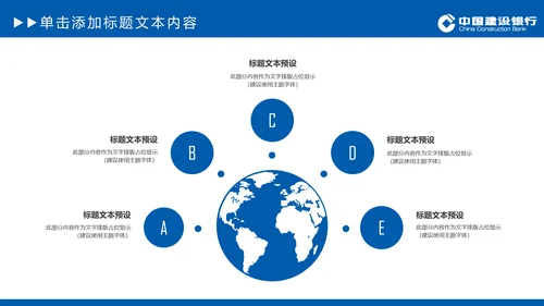 中国建设银行建行总结汇报PPT模板
