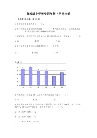 苏教版小学数学四年级上册期末卷（重点班）.docx
