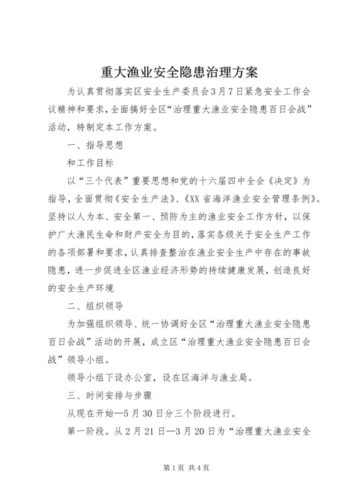 重大渔业安全隐患治理方案.docx