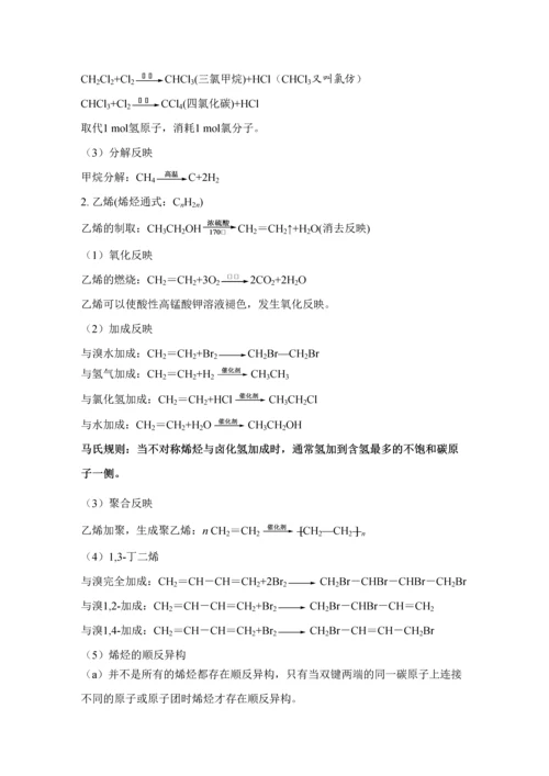 2023年高二化学选修知识点总结.docx