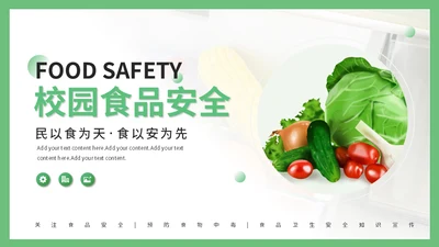 学校食堂食品安全卫生知识培训通用PPT课件