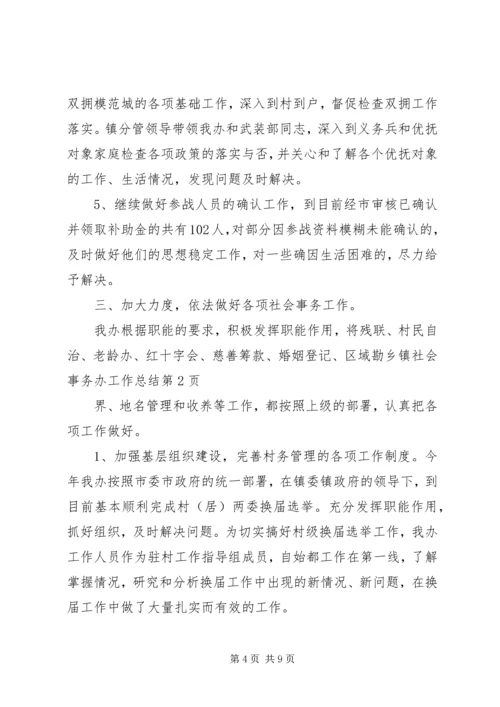 乡镇社会事务办工作总结.docx