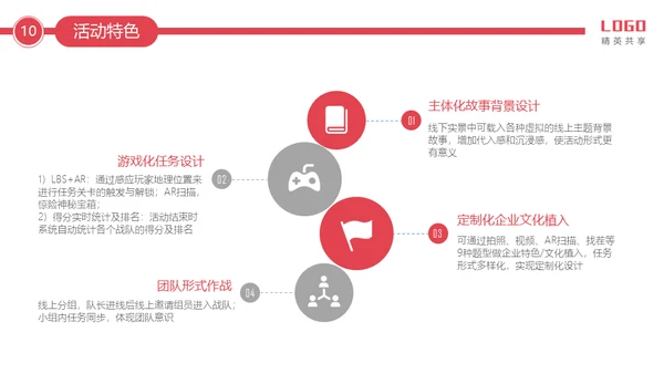 公司团建活动项目介绍通用PPT模板